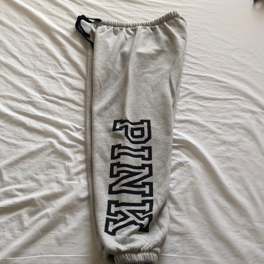 Gray PINK Sweatpants